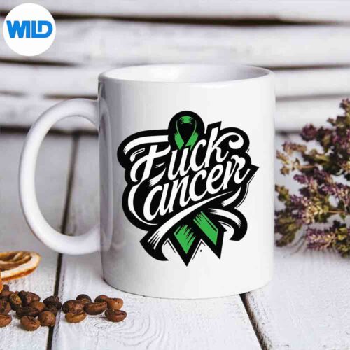 Bold Fuck Liver Cancer Ribbon Statement Silhouette SVG PNG