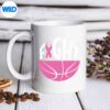 BreastCancerAwarenessPinkRibbonBasketballTeamSupportmug