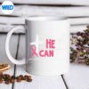 CrossPinkRibbonHealingHopeBreastCancerChristianFaithmug