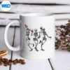 DancingSkeletonsDrinkingWineLoverHalloweenScarymug