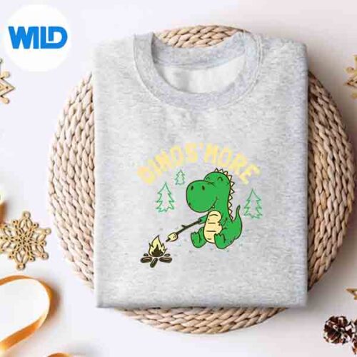 DinosmoreCampingTeamCampfireCamperCampsiteDinosaursweater