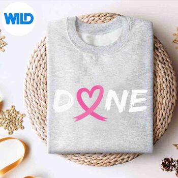 DoneLastDayOfRadiationChemoBreastCancerLoveHeartsweater