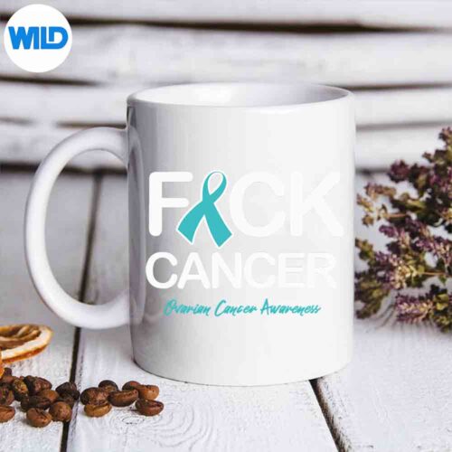 Fck Cancer Fuck Cancer Ovarian Cancer Awareness Products SVG Cut File