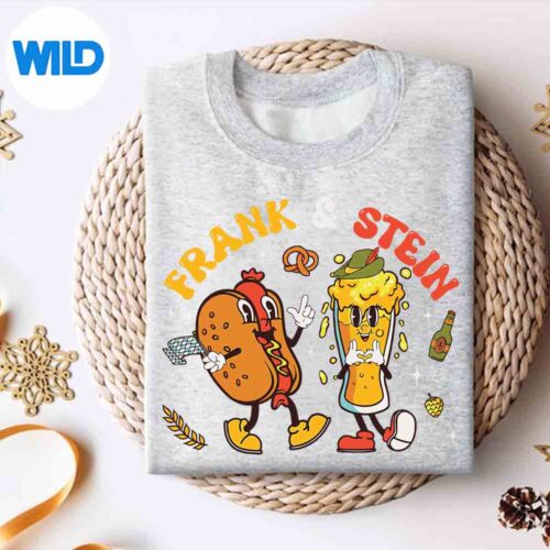 Alternative view of Frank Stein Frankenstein Oktoberfest Beer Sausage Hot Dog Digital Download