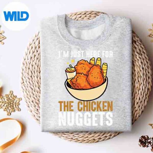 FriedChickenDayImJustHereForTheChickenNuggetssweater