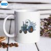 GhostDrivingTractorHalloweenSpookyFarmFunmug