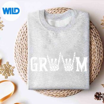 GothicSkeletonGroomWeddingJustMarriedSpookyHalloweensweater