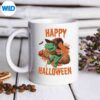HappyHalloweenDinosaurWithPumpkinTrexmug