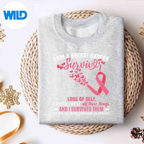 Alternative view of I Am A Breast Cancer Survivor Design for Cricut