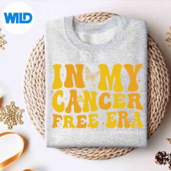 InMyCancerFreeEraChildhoodCancerAwarenessGoldRibbonsweater