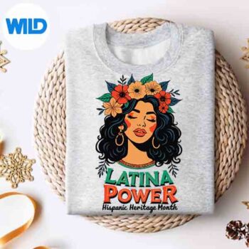 LatinaPowerHispanicHeritageMonth2024Flowerssweater
