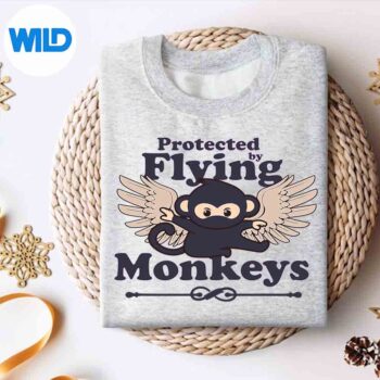 ProtectedByFlyingMonkeysNinjaWizardOfOzWitchsweater