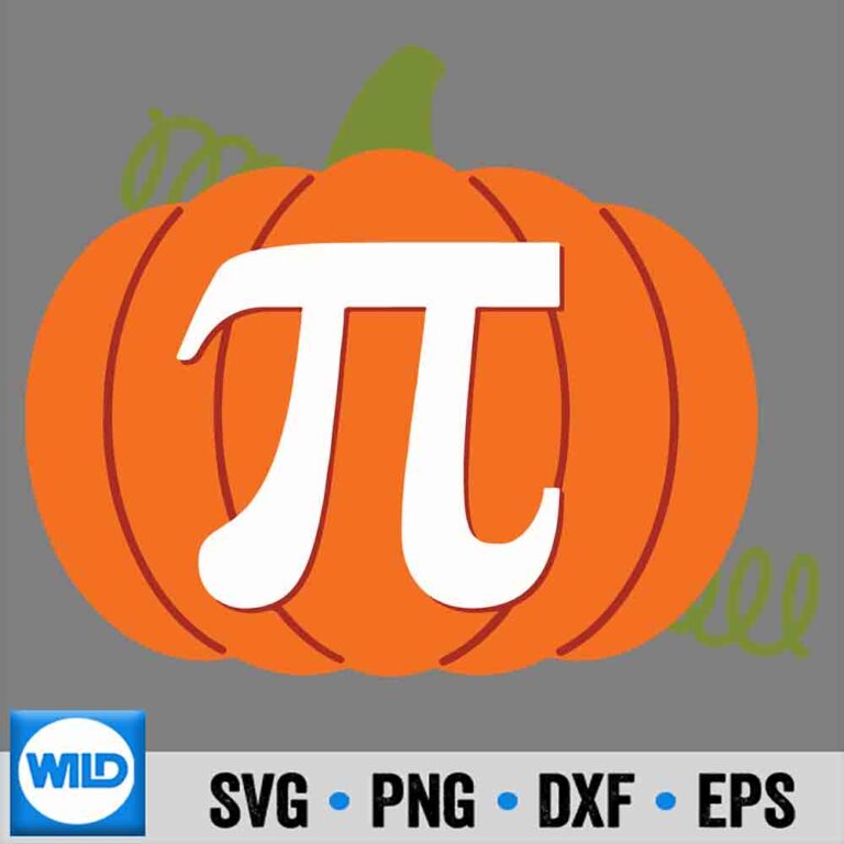Pumpkin SVG, Pumpkin Pi Halloween Math Teacher SVG - WildSvg
