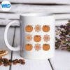 RetroVintageFloralPumpkinCostumeRetroHalloweenmug