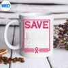 SaveMotorBoatingBreastCancerPinkRibbonmug