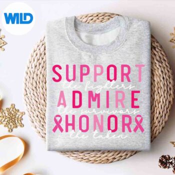 SupportTheFightersAdmireTheSurvivorsBreastCancersweater