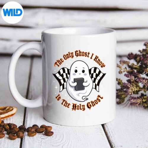 The Only Ghost I Know Is The Holy Ghost Boo Bible Silly Amused SVG PNG Digital Download