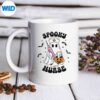 CuteGroovyNursingHalloweenSpookyNurseGhostHalloweenmug