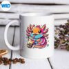AxolotlDrinkingBobaTeaBubbleTeaKawaiimug