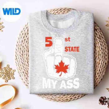 51stStateMyAstMiddlefingerCanadaFlagPatrioticsweater