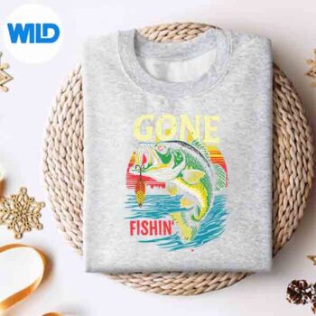 BassFishermanGoneFishinBassFishingAnglerDadsweater
