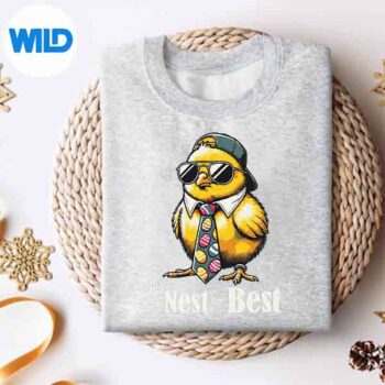 CoolEasterChickHipsterBabyCuteChickenSunglassessweater