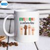 TheEveryoneIsWelcomeHereInIdahoTeacherStudentWhitemug