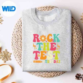 VintageRockTheTestTestDayForTeacherssweater