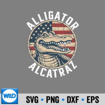 alcatraz florida SVG, Alligator Alcatraz Everglades Florida Flag SVG