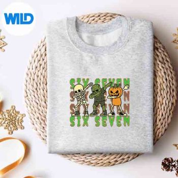 67 Halloween Meme Six Seven Dabbing Skeleton Zombie Pumpkin Cut File 5 67HalloweenMemeSixSevenDabbingSkeletonZombiePumpkinsweater