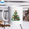 CatsChristmasTreeMerryChristmasPajamasXmasmug
