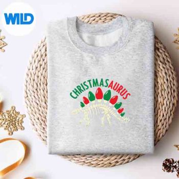 ChristmasaurusDinosaurChristmasTreeLightsXmassweater