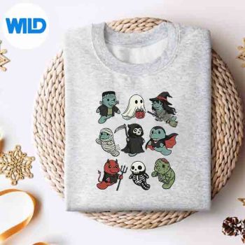 CuteManateeGhostZombieWitchHalloweenCostumesweater