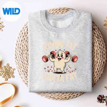 KindaFitSortaFatGymRetroCuteGhostVintagesweater