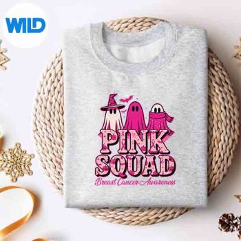 Spooky Pink Ghosts Squad Halloween Breast Cancer Awareness PNG SVG for Cricut 5 SpookyPinkGhostsSquadHalloweenBreastCancerAwarenesssweater