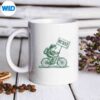 FrogOnBikeResistPortlandFrogProtestVintagemug