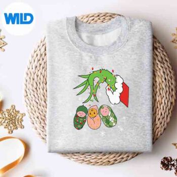 LaborAndDeliveryNurseChristmasLightsSnowflakeHolidaysweater