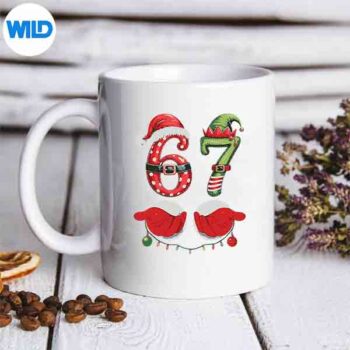 67Christmas67MemePajamasHolidayGenAlphaSlangmug 3