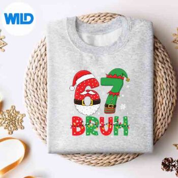 Bruh67SixSeven67MemeChristmasSantaElfsweater