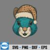 Festive Hamster Cheerful Santa Hat Silhouette SVG PNG Cut File 8 FestiveHamsterCheerfulSantaHat