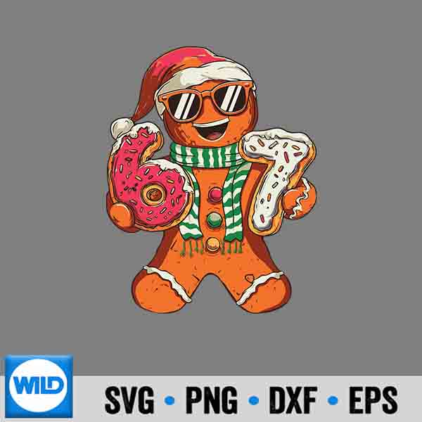 Gingerbread Six Seven 67 Meme Ice Cream Christmas Design for Cricut 1 Gingerbread Six Seven 67 Meme Ice Cream Christmas Design for Cricut