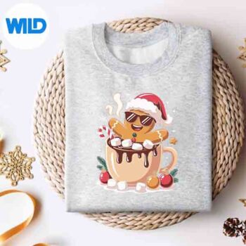 GingerbreadmanChristmasCocoaGingerbreadVintagesweater