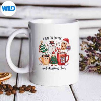 IRunOnCoffeeAndChristmasCheerHolidayIceCreamLoversmug