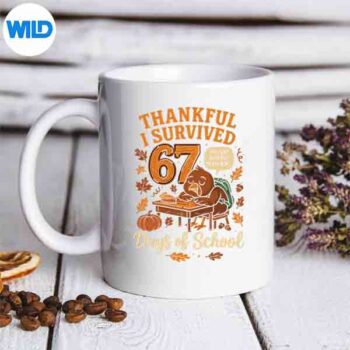 I Survived 67 Days Of School Teacher Thanksgiving Fall SVG PNG 6 ISurvived67DaysOfSchoolTeacherThanksgivingFallmug