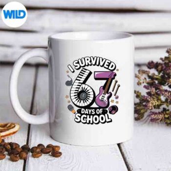 ISurvived67DaysOfSchoolTeachersStudentsMusicClassmug 1