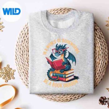 InAWorldOfBookwormsBeABookDragonsweater
