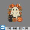Kawaii Ghost Cat Pumpkin Halloween SVG PNG Digital Design 9 KawaiiGhostCatPumpkinHalloween