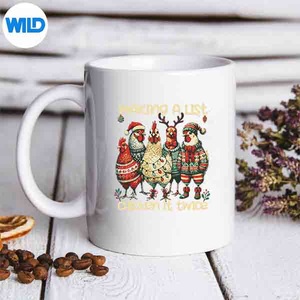 Making A List Chicken It Twice Mama Chicken Xmas Silhouette SVG PNG 1 Making A List Chicken It Twice Mama Chicken Xmas Silhouette SVG PNG