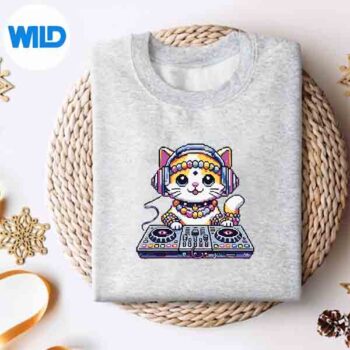PixelKandiDjCatFestivalRaveEdmPartyEdcsweater