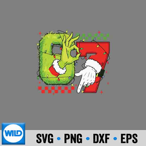Six Seven 67 Meme 6 7 Christmas Elf Hand Silhouette SVG PNG Cut File 1 Six Seven 67 Meme 6 7 Christmas Elf Hand Silhouette SVG PNG Cut File